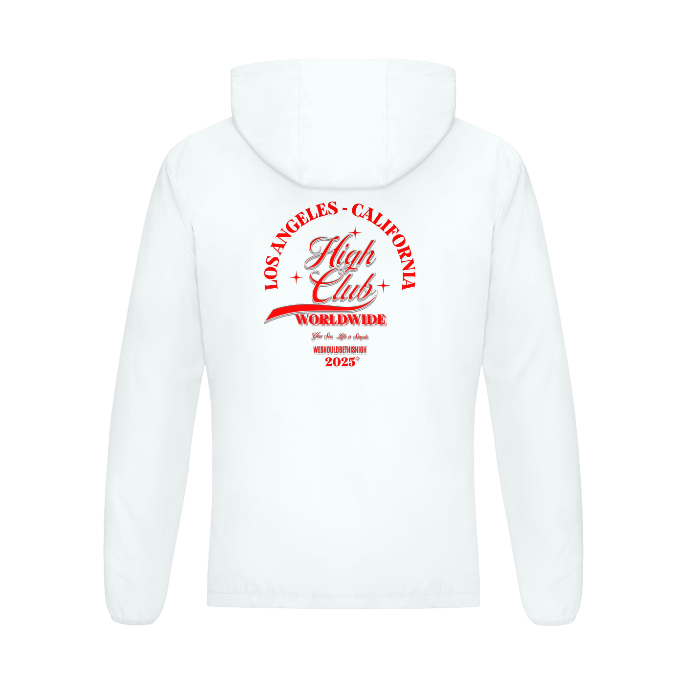 Los Angeles "High Club" WeShouldBeThisHigh - Red Logo Men's Sports Jacket