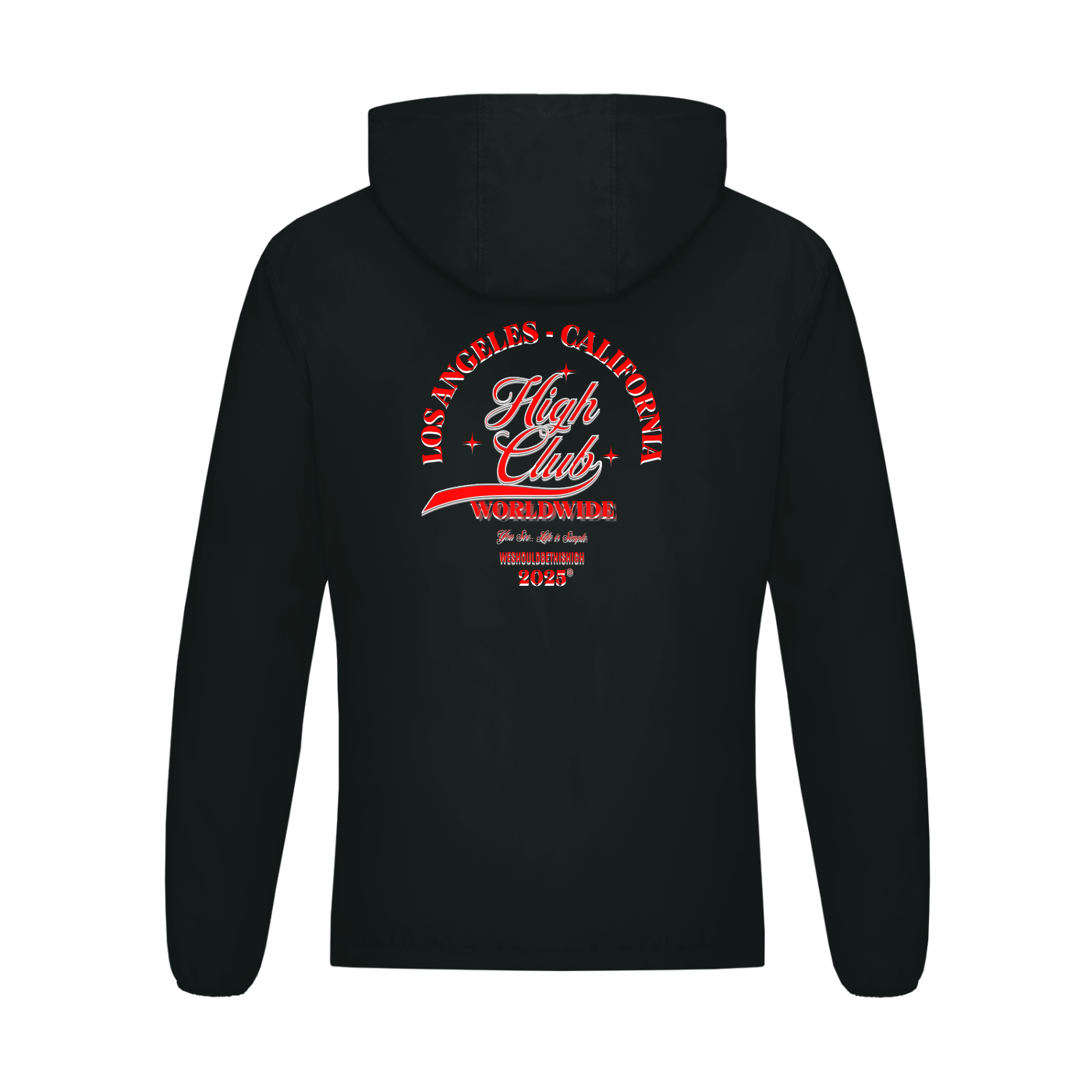 Los Angeles "High Club" WeShouldBeThisHigh - Red Logo Men's Sports Jacket