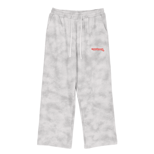 WeShouldBeThisHigh - Red Logo Fleece Sweatpants